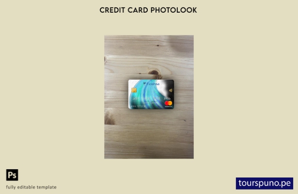 listo para imprimir Nicaragua Banco Ficohsa banco mastercard photolook plantilla